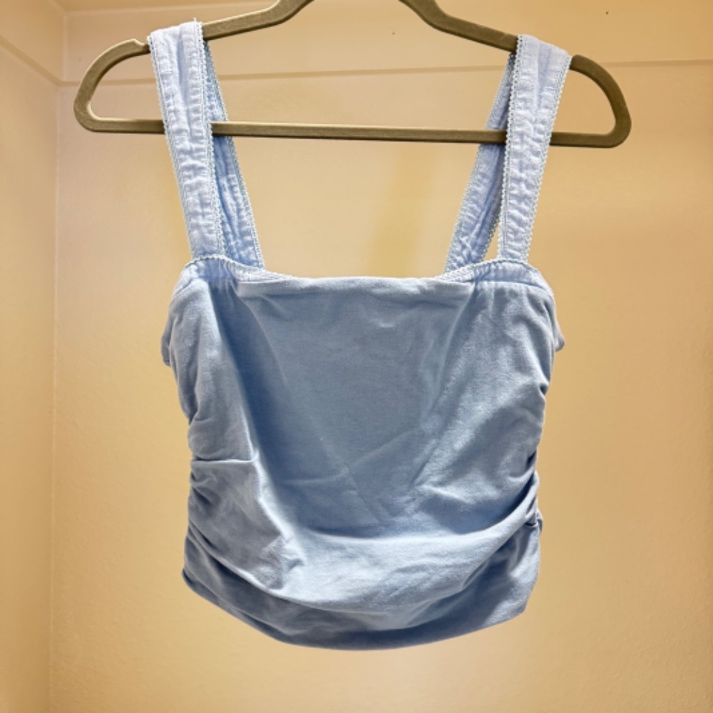 Free People 2 Tone Tank in blue